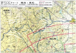 T.C.Aチャート(scale1:250,000)　JAPA-255(関西・高松)